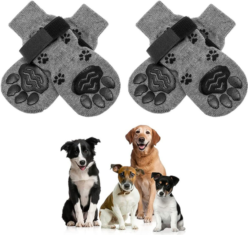 Pet socks foot covers cat and dog socks outdoor anti slip and waterproof shoes socks — image 8
