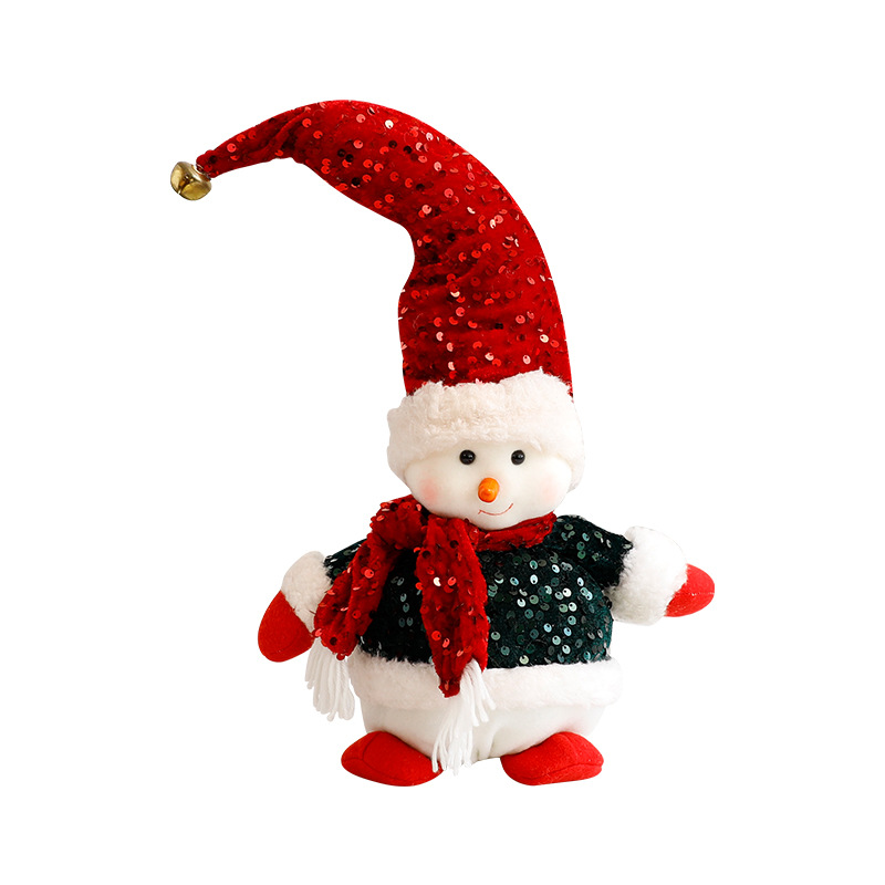 Standalone Christmas Standing Stretch Dolls, Hotel Window Display Snowman Reindeer Plush Toys Decorations — image 5