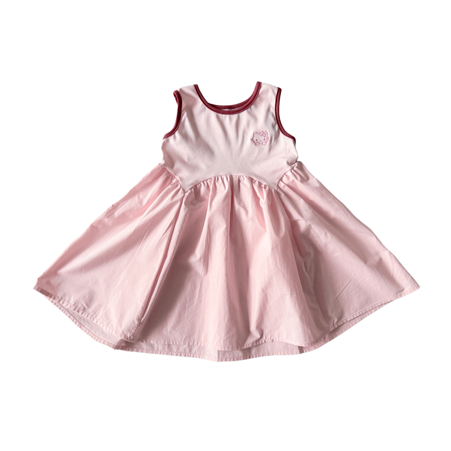 Cute Cat Print Sleeveless Dress for Girls — image 2
