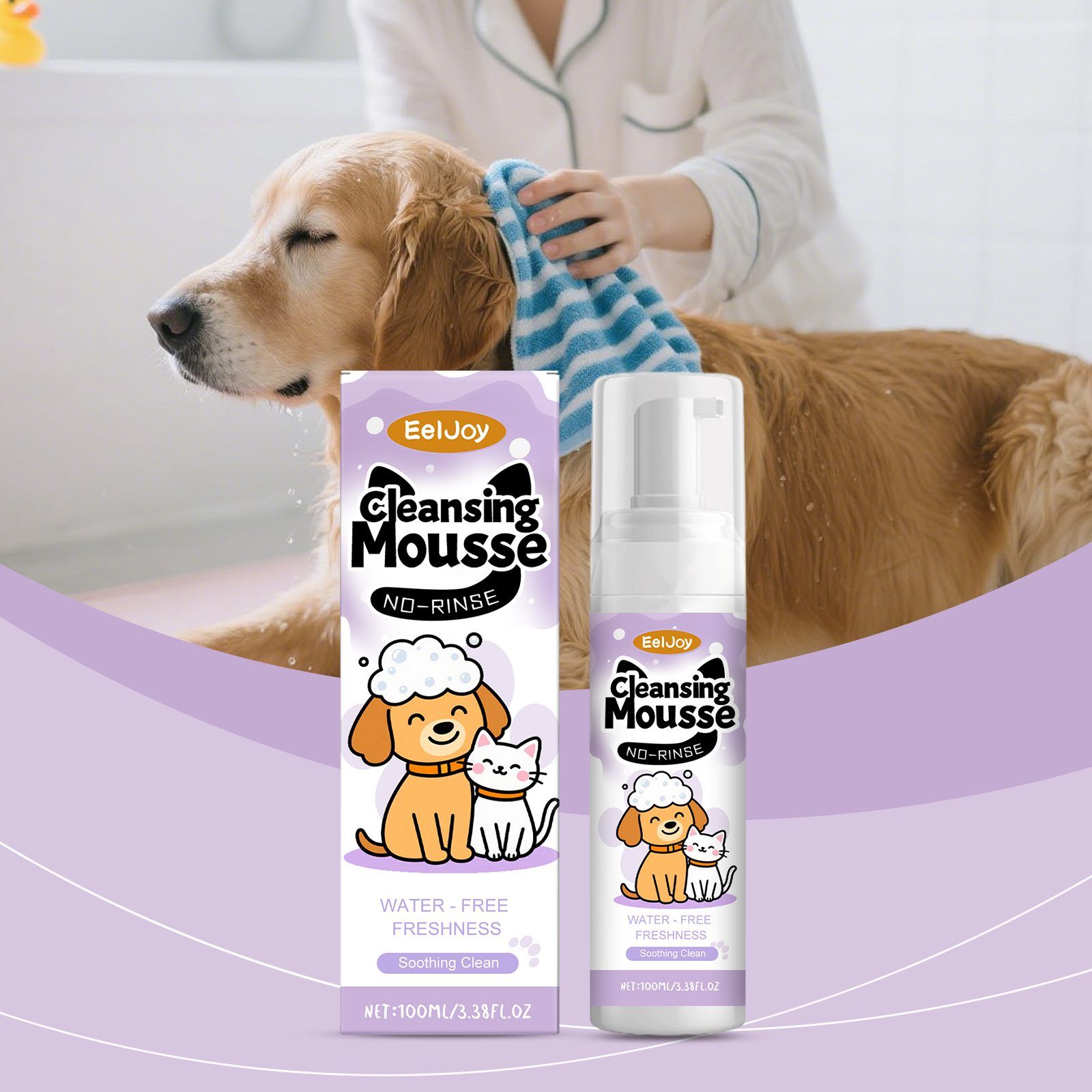 EELJOY No-Rinse Pet Face Cleansing Mousse, 100 ml — image 3