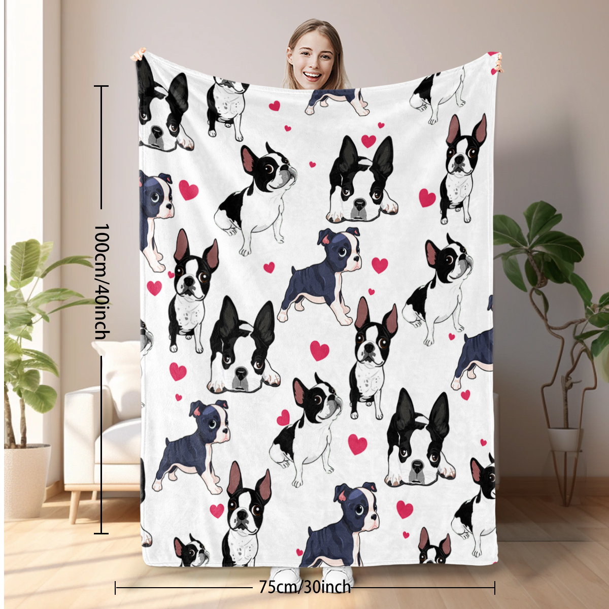 Manta de Forro Polar para Perro - Suave, Acogedora, Ligera y Cálida, Tipo Franela para Sillón, Cama, Sofá y Decoración de Sala - Perfecta para Acurrucarse en Días Fríos, 75x100cm, 130x150cm, 150x200cm — imagen 8