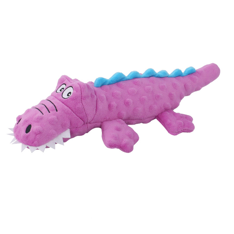 New Pet Plush Toys Voice Crocodile Grinding Teeth Resistant Cute Cartoon Dog Toys Pet Supplies — image 3