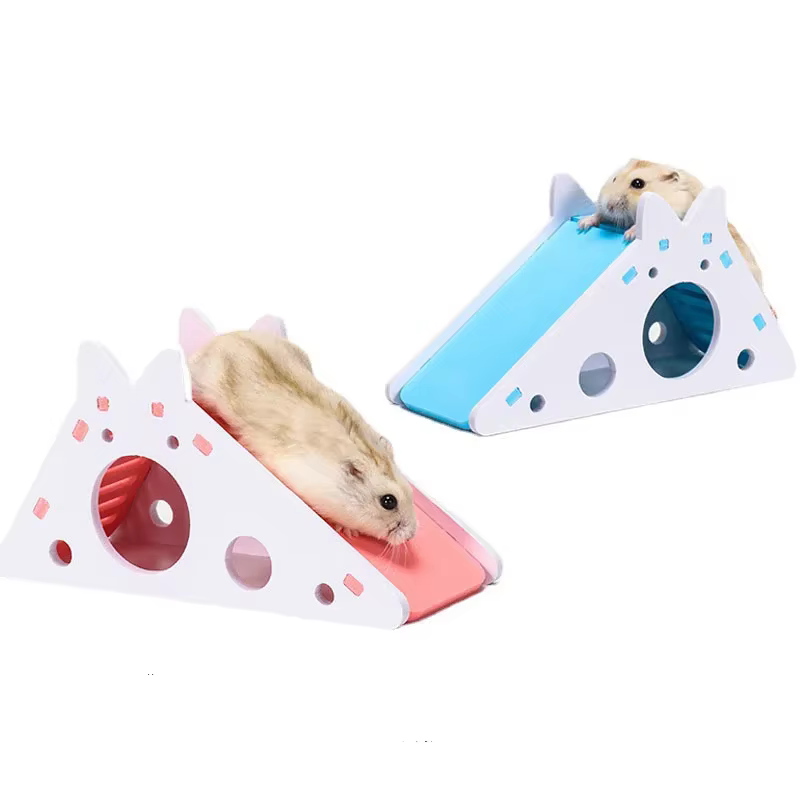 Tobogán Armable para Hámster, Casa de Madera Colorida para Hámster, Cobaya y Hámster Sirio, Juguetes para Jaula de Mascotas Pequeñas — imagen 5