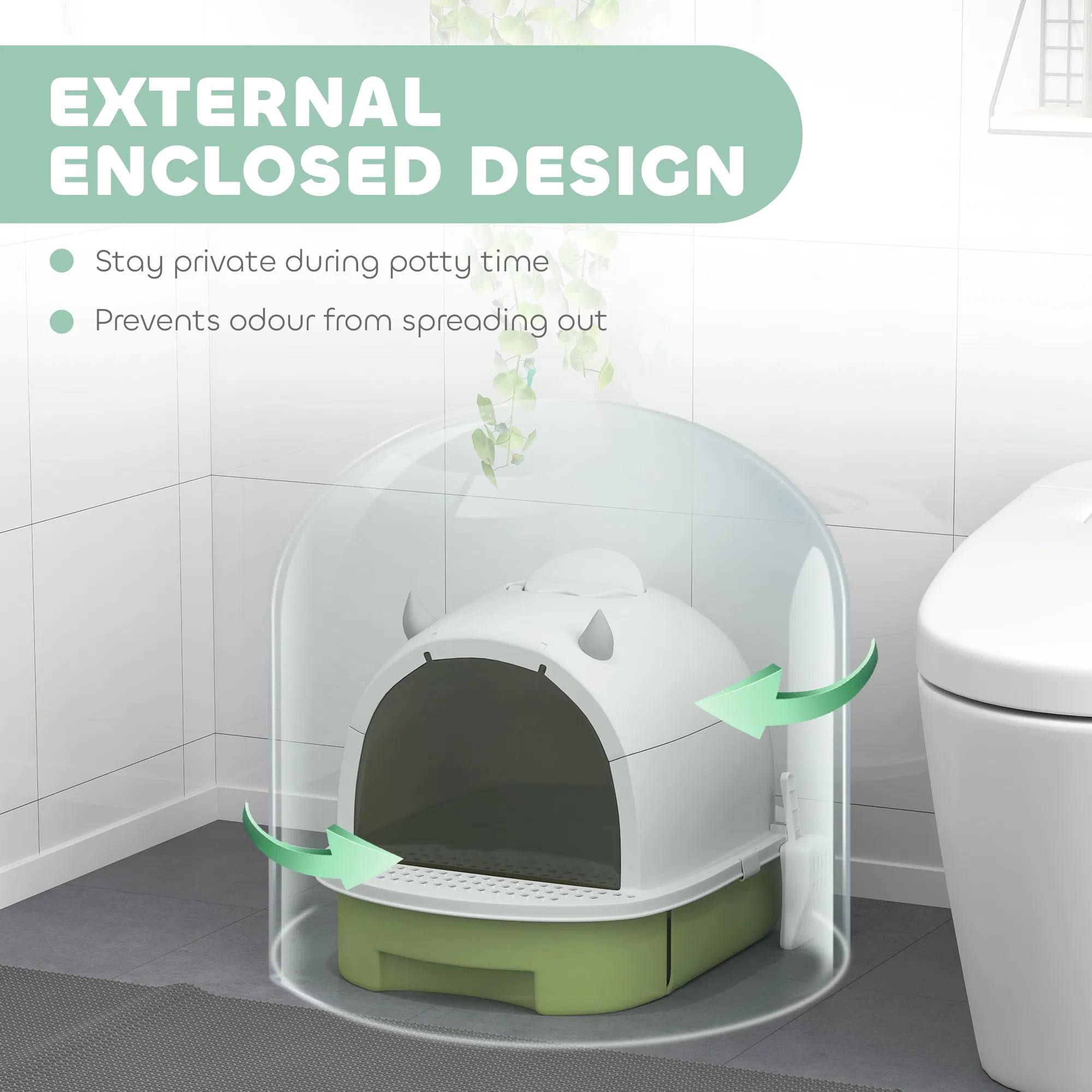 Cat Litter Box, Cat Litter Box Enclosure — image 4