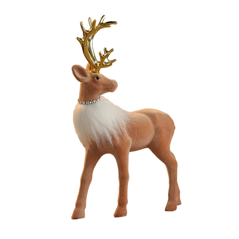 Christmas Reindeer Decoration, Christmas Ornament, Cartoon Holiday Decorative Figurine — image 6