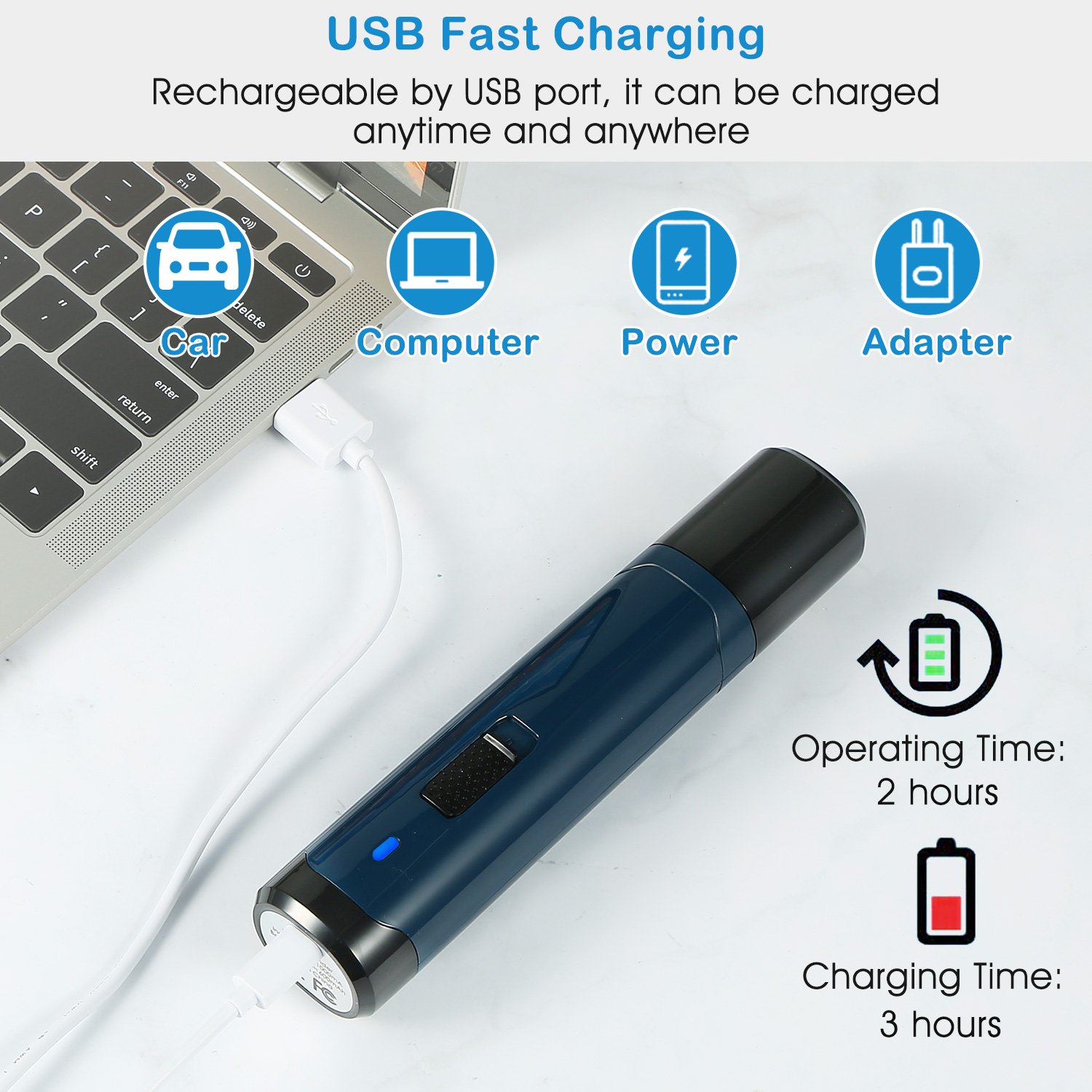 Afilador de Uñas Caninas 2 Velocidades Silencioso Recargable USB Triturador de Uñas para Mascotas Corte Preciso y Suave para Perros Pequeños, Medianos y Grandes y Gatos — imagen 2