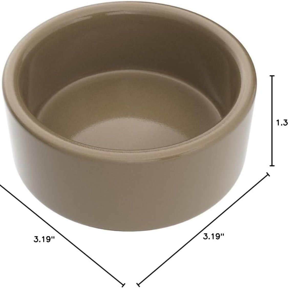 Tazón Cerámico para Hamsters, Marrón — imagen 4