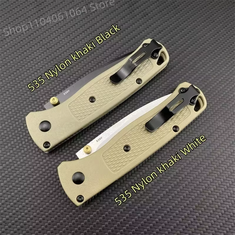 BM 535 Bugout Multi EDC Folding Knife Grivory Handle Drop Point Ultra Lightweight Outdoor Hunting Camping Fishing Pocket Tools — image 2