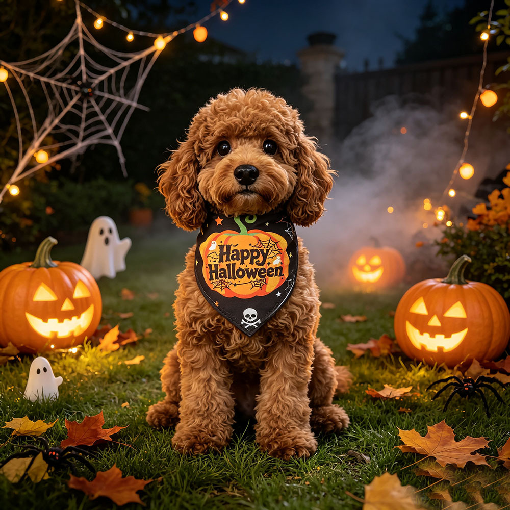 Halloween Pet Bandana Printed Dog Scarf Cat Neckwear — image 5
