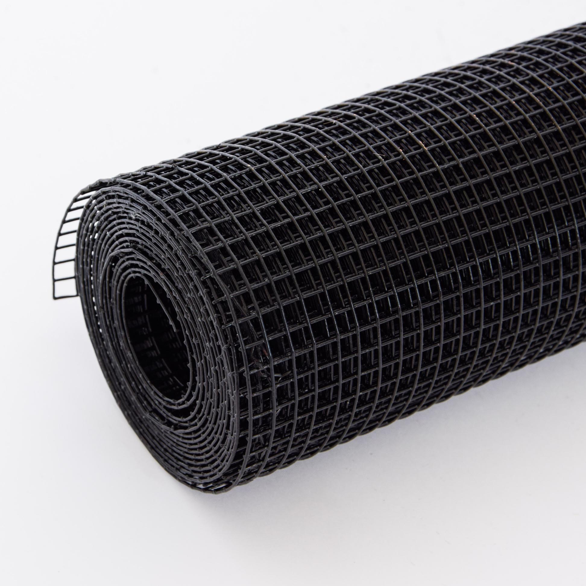 36 Inchx100 Ft Black Vinyl Coated Hardware Cloth, 19 Gauge 1-2 Inch Black PVC Hardware Cloth, Black Welded Wire Fence Supports Poultry-Netting Cage-Home Improvement And Chicken Coop — imagen 1