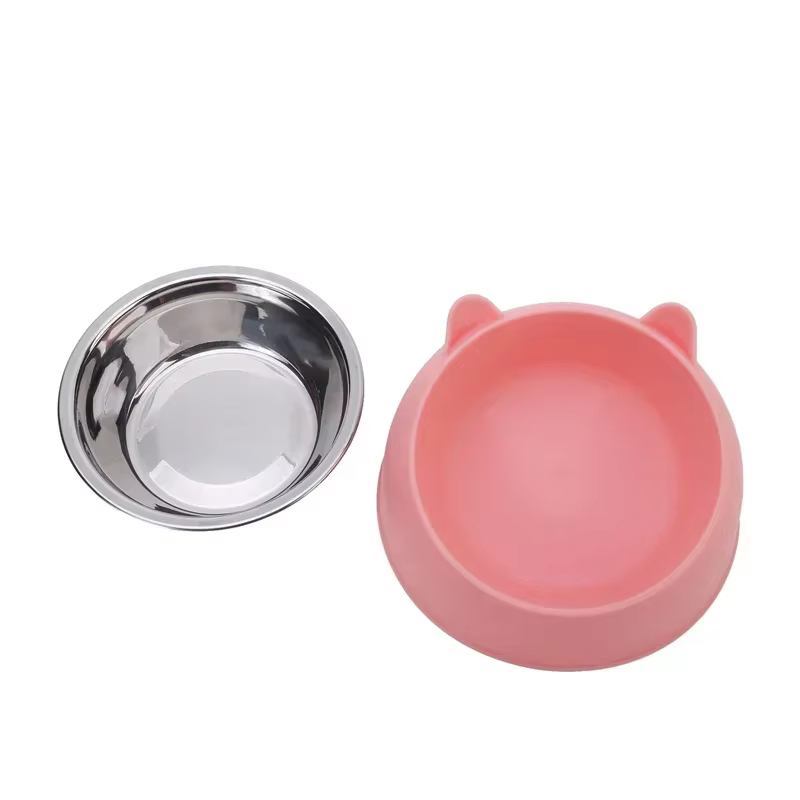 Stainless Steel Cat Bowl with Non Slip Base Cute Cat Ear Design Elevated Pet Food Water Bowl for Dog Kitten Puppy Safe Durable — image 5