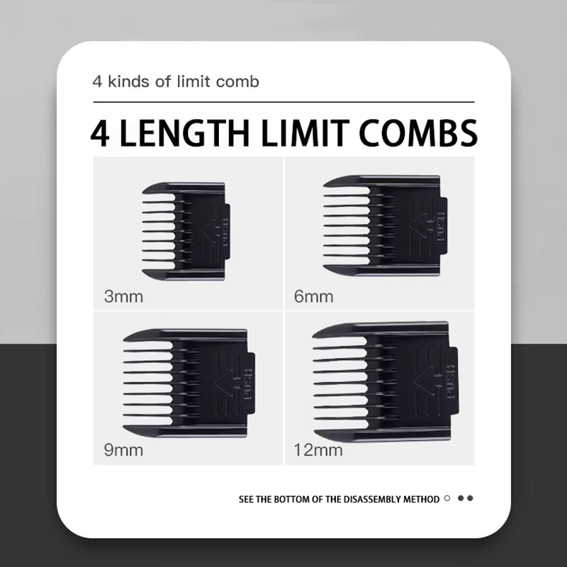 Professional Pet Hair Trimmer for Dogs Cats Rabbits, Rechargeable Grooming Clipper Ceramic Blade Low Noise Hair Cutting Tool — image 3