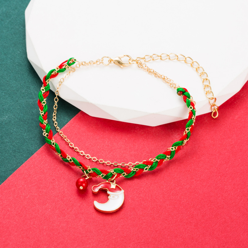 Christmas Originality Santa Claus Elk Garland Bell Christmas Bracelet Versatile Handwear — image 6