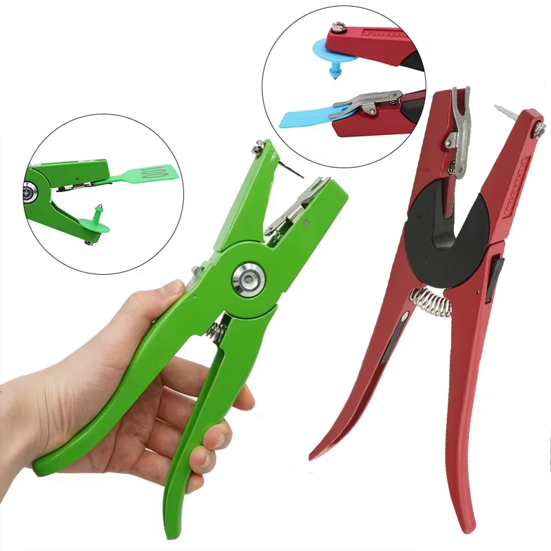 Ear Tag Pliers For Cattle Sheep Pigs Horses Rabbits Ear Label Scissors Metal Thorn Tongs For Animal Identification Equipment — image 1