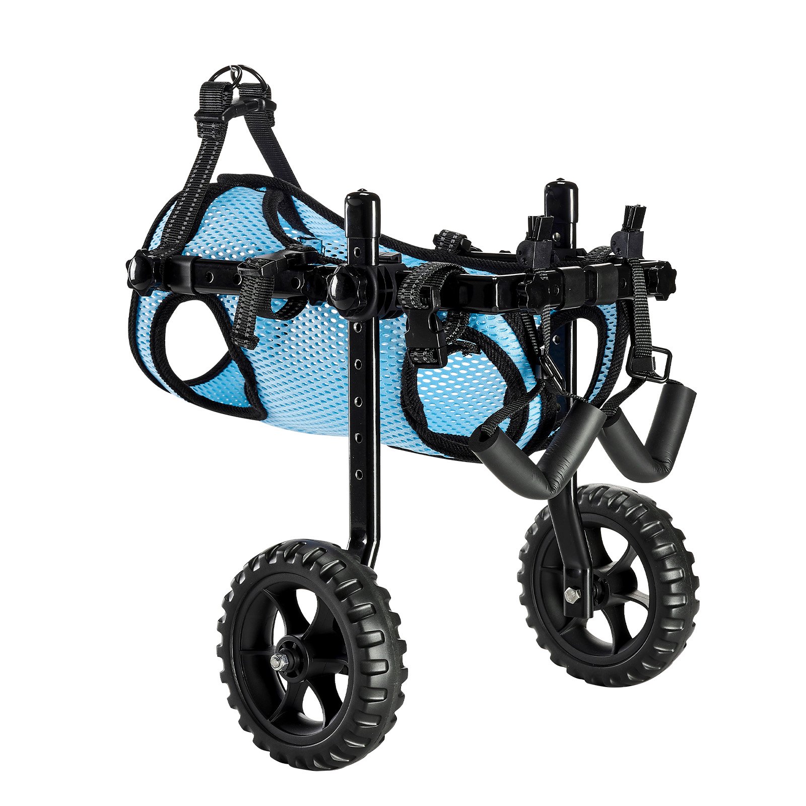 Dog Wheelchair For Back Legs, Adjustable 2 Wheels Pet Wheelchair, Lightweight Dog Cart With Shock-Absorbing Wheels, Mobility Support Wheel Chair For Disabled Injured Dogs Up To 22lbs, Small — imagen 1