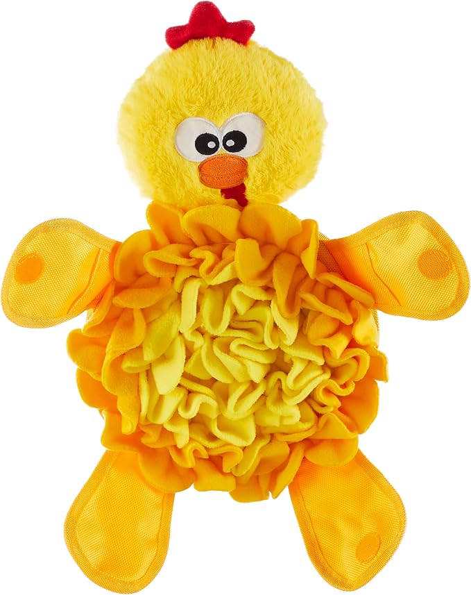 13.4-Inch Chicken Snuffle Pal Squeaky Dog Toy, Interactive Plush Enrichment Toy For Foraging And Play — image 1