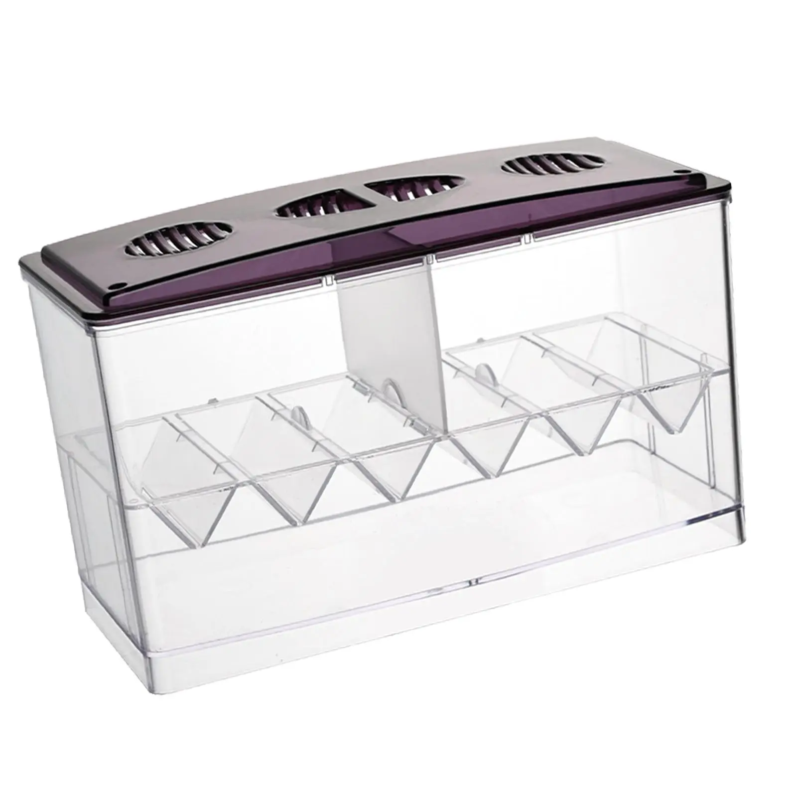 Caja de Cría para Peces Acuarelas Accesorios Contenedor Incubadora Aislamiento para Guppies y Pequeños — imagen 5