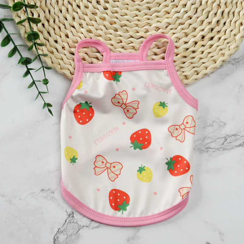 Ropa de mascotas - Camisetas de frutas divertidas con solapas y detalles coloridos para perros — imagen 12