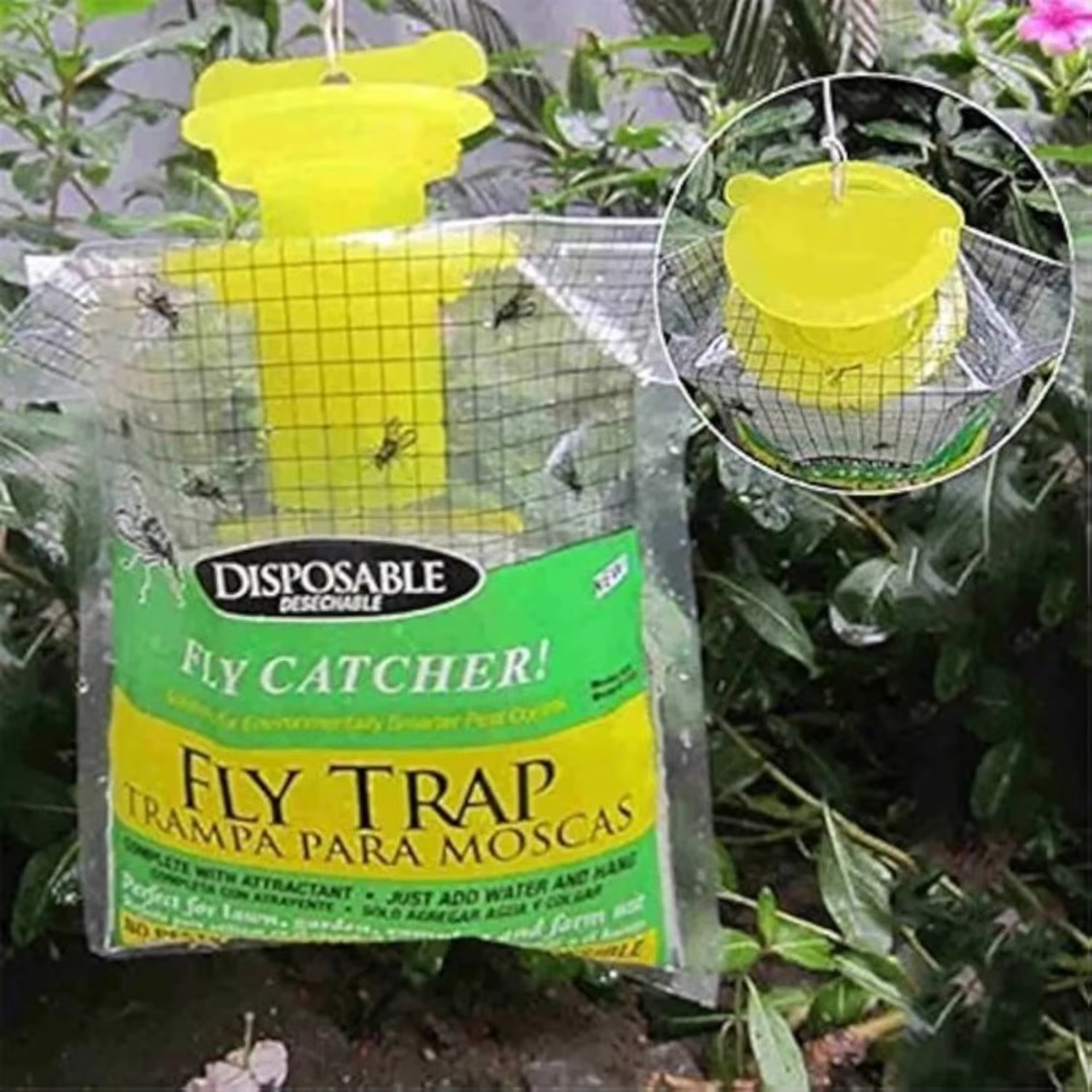 Bolsas Atrapamoscas Colgantes, 1-30 Piezas, Trampa Eficaz para Moscas y Mosquitos, Desechable, No Tóxica e Inofensiva, Suministros Para Hogar y Jardín — imagen 3