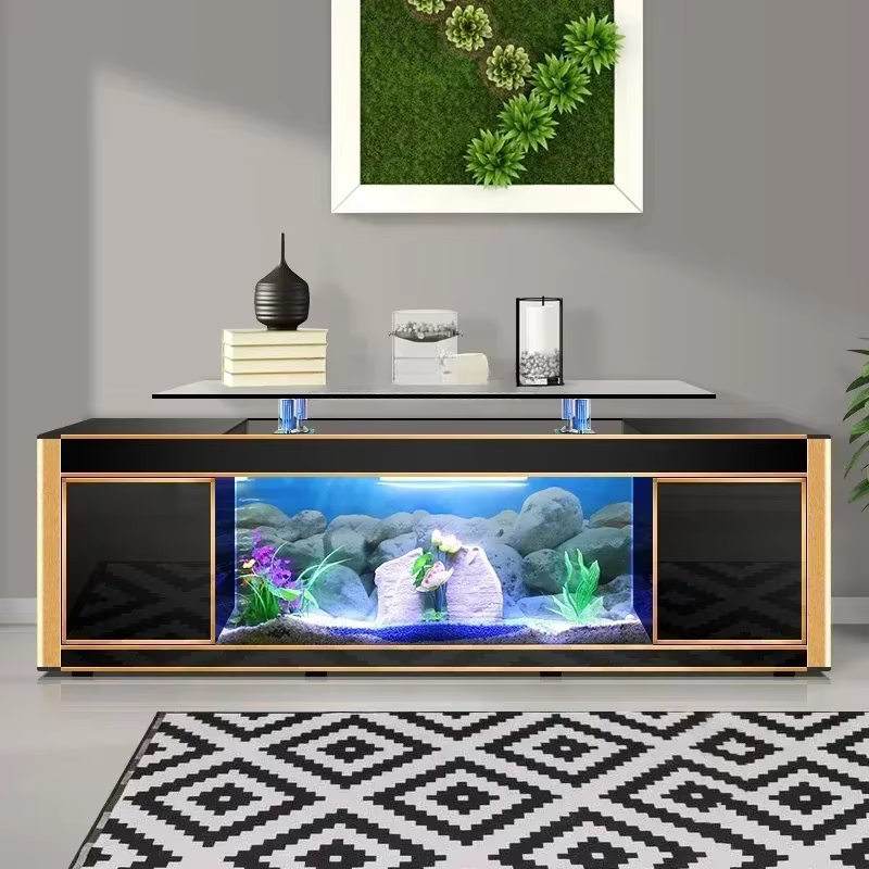 Cajón de Televisor Europeo para Acuario Grande de Vidrio para Salón Comedor — imagen 4