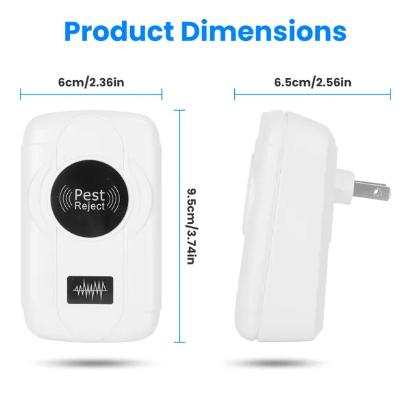 6-Pack Ultrasonic Insect Repellent - Dual Sound-Wave Tech — image 6