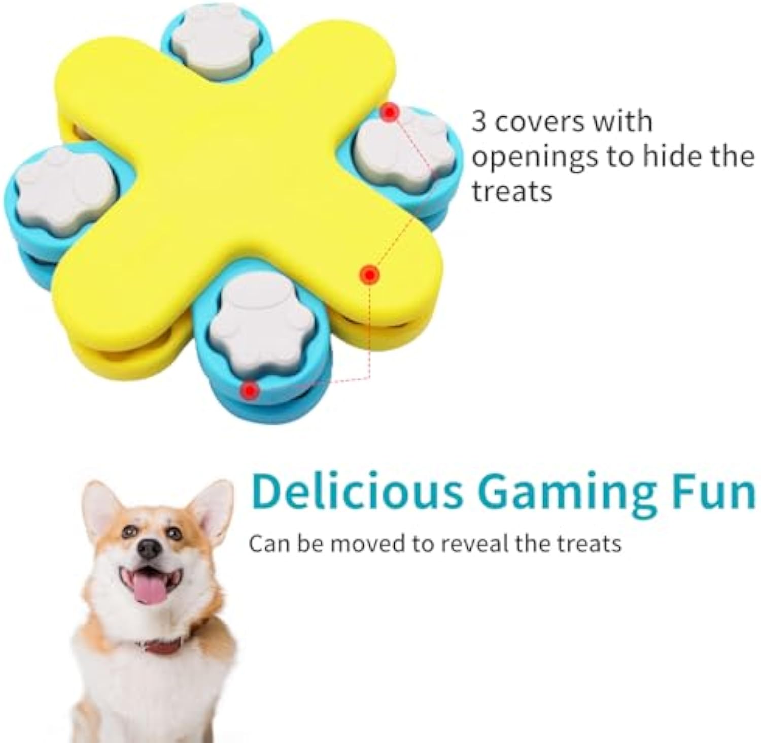 Dogs Food Puzzle Feeder Toys Interactive Dog Puzzle Toys Twister Dog Food Dispenser, Dog Enrichment Toys For IQ Training Adjustable Slower Feeder Dog Puzzle — image 5