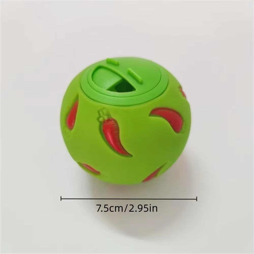 Rabbit Treat Ball Pet Slow Feeder Interactive Bunny Toy Snack Toy Ball Bite Resistant Feeding Toys Ferret Kitty Hamster Toy — image 3