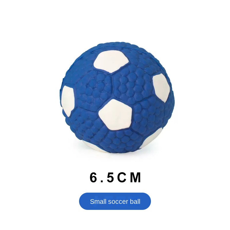 Pelota de Fútbol Rugby con Sonido para Limpiar Dientes, Textura Espesa y Resistente para Perros Grandes Juguetes de Látex — imagen 6