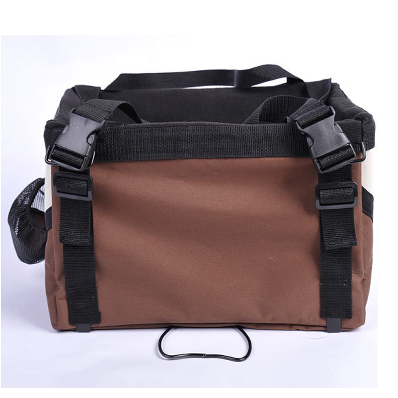 Portable Pet dog bicycle carrier bag basket Puppy Dog Cat Travel bike carrier Seat bag for small dog Products Travel Accessories — image 5