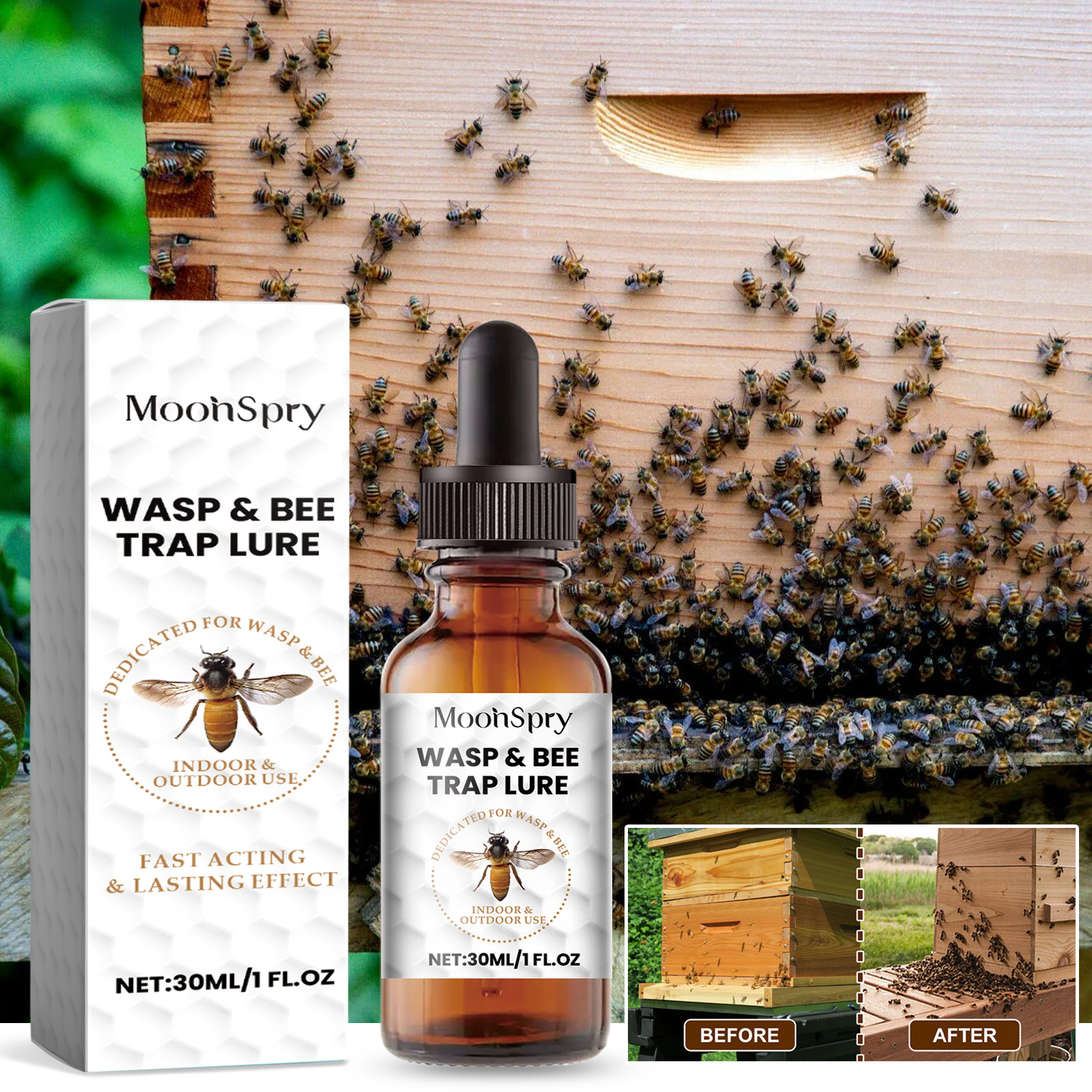 Moonspry Bee attractant, bee attractant essence for field horticultural bees — image 4