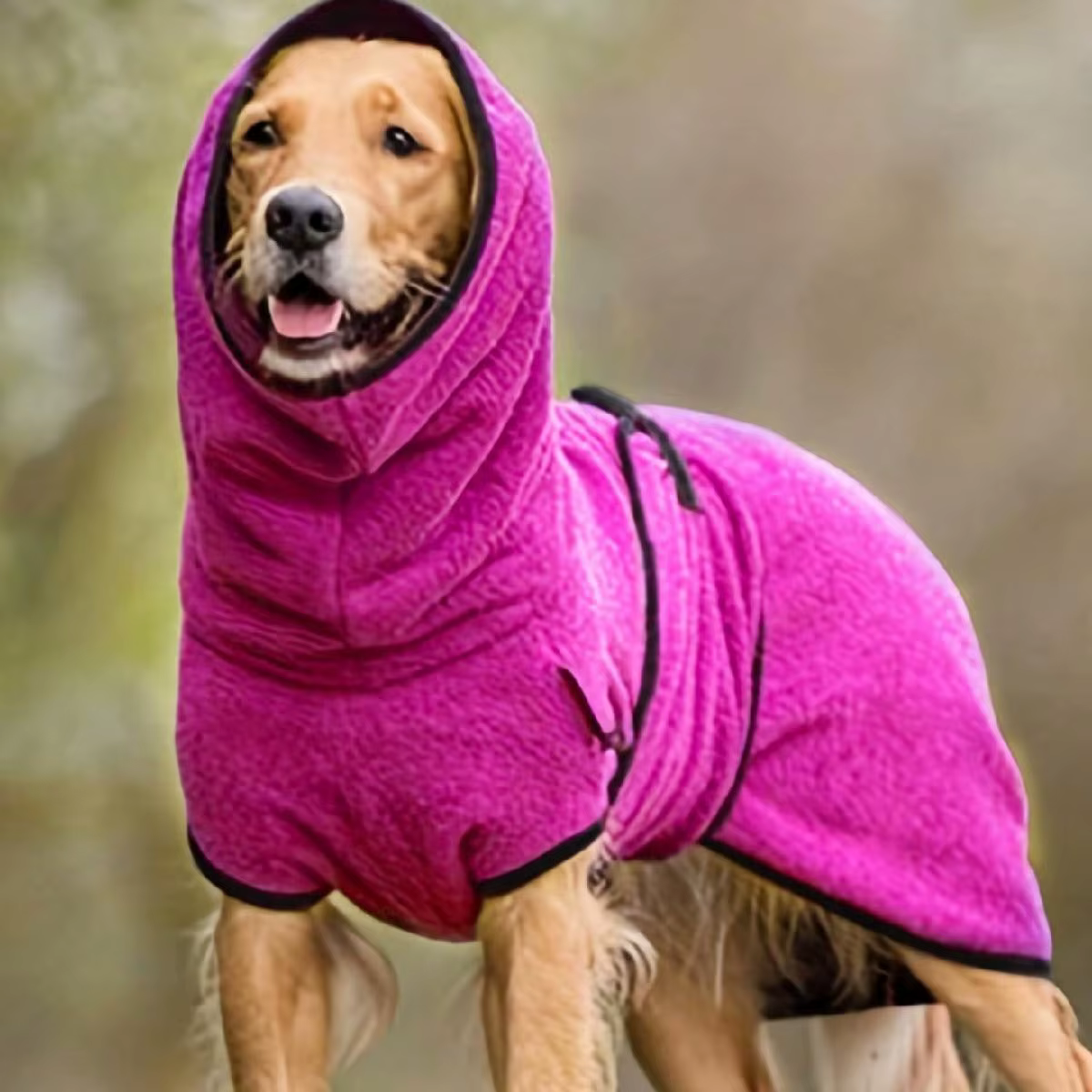 Generic Dog Winter Coat for Whippet, Greyhound Cosy Fleece Jumper, Jacket Lurcher and Clothe with Warm Lining, Adjustable Band M — image 5