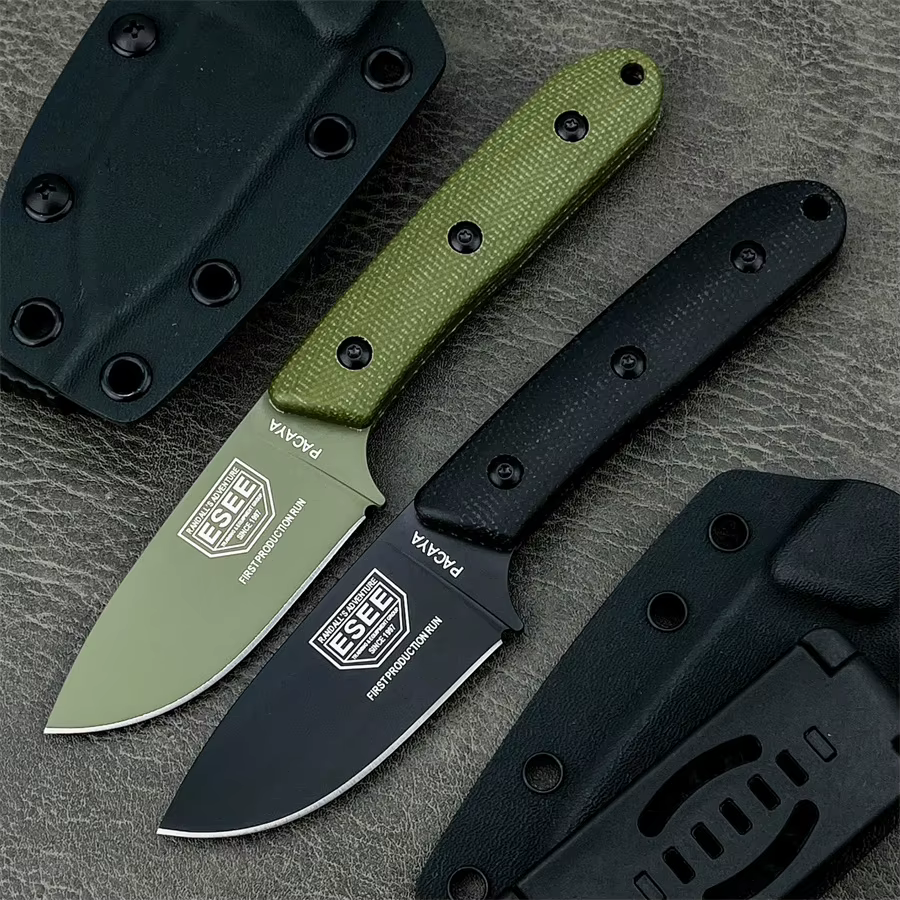 Pacaya Straight Knife Hunting Knife Outdoor Knife Craft Knife Camping Equipment Knife with Sheath Gifts for Men — image 3