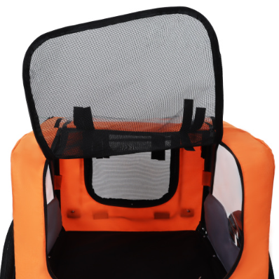 Utdoor Heavy Duty Collapsible Pet Bike Trailer With 16-Inch All Terrain Wheels & Universal Hitch Foldable Dog Cargo Carrier Cart For Bicycles — image 11