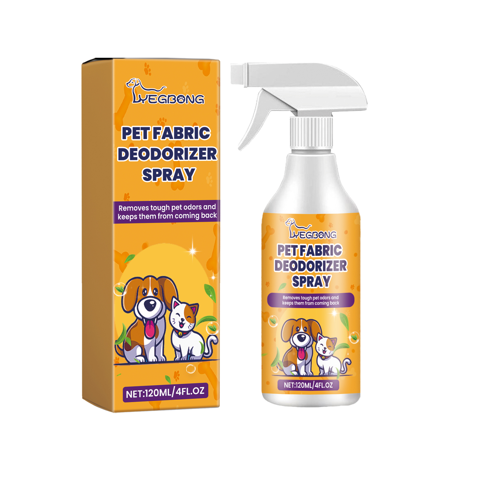 Pet Fabric Deodorizer Spray, Fresh Air Clean Pet Odors Indoor Air Fresh Long-Lasting Deodorant — image 3