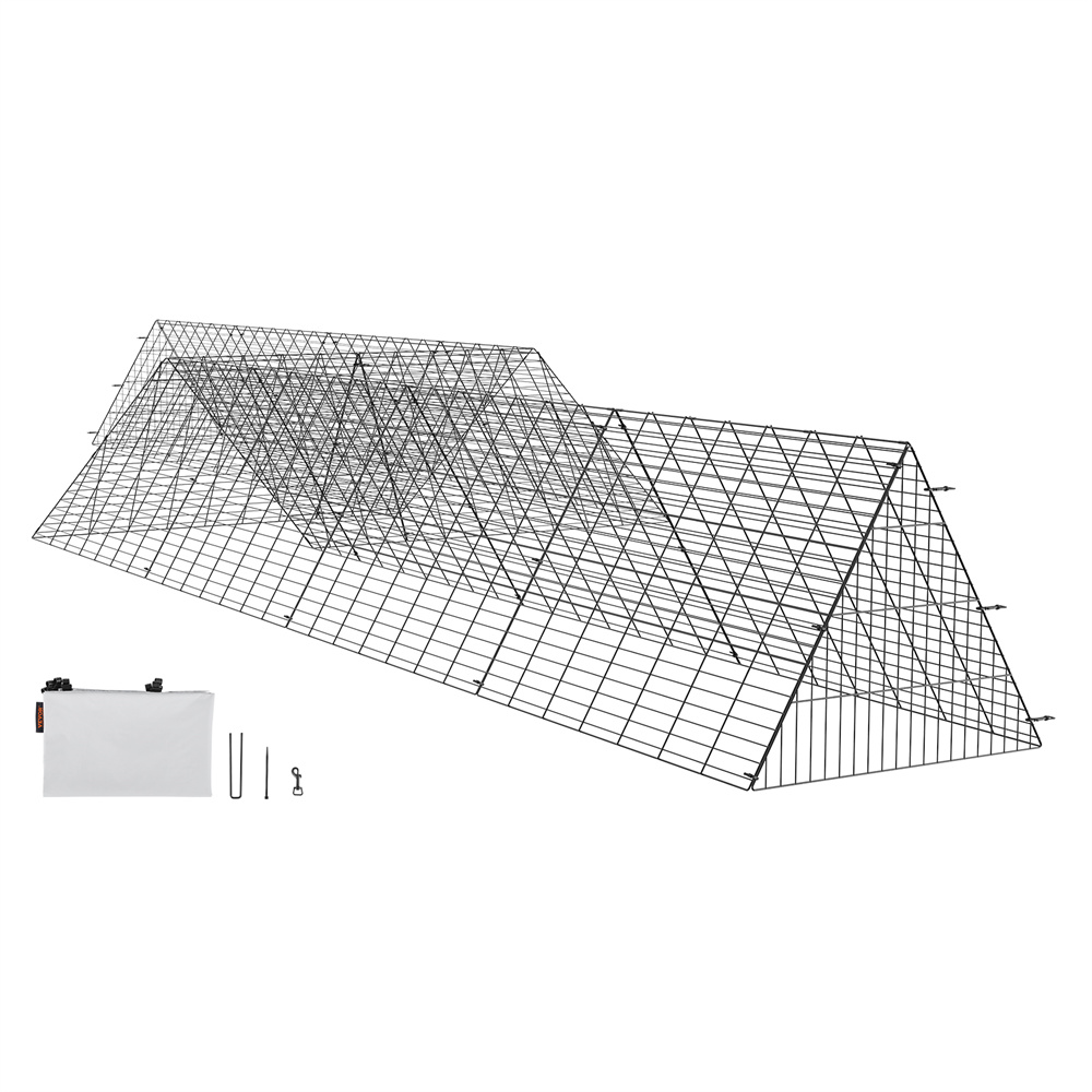 Chicken Tunnels, 287 X 78.7 X 24.2 Inch LxWxH Chicken Tunnels For Yard, Portable Chicken Tunnels For Outside With Corner Frames, 2 Sets, Suitable For Chickens, Ducks, Rabbits — imagen 3