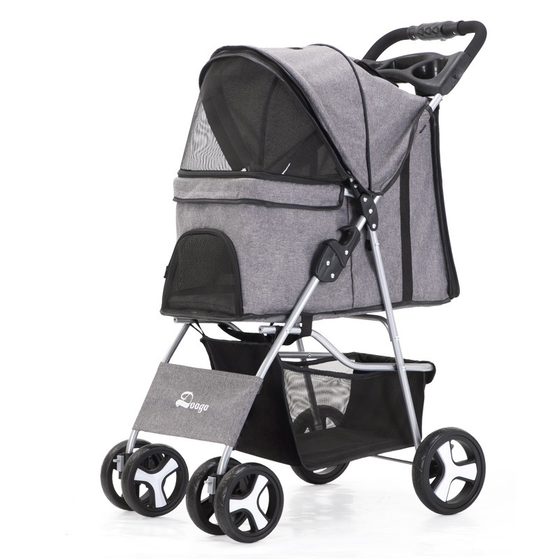 Portable Folding Pet Cart, Cat, Dog, Four Wheel Cart, Pet Out Cart, Teddy Cart, Cat Cart — image 18