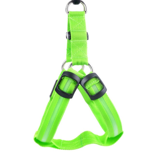 Nylon Pet Safety LED Harness Dog Product Flashing Light Harness Dog Harness Leash Rope Belt — image 7
