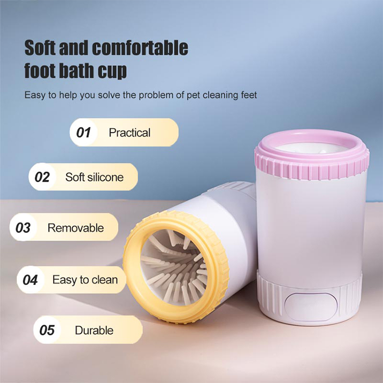 Cupido para pies de mascotas - Baño suave para gatos y perros con limpiador de uñas — imagen 3