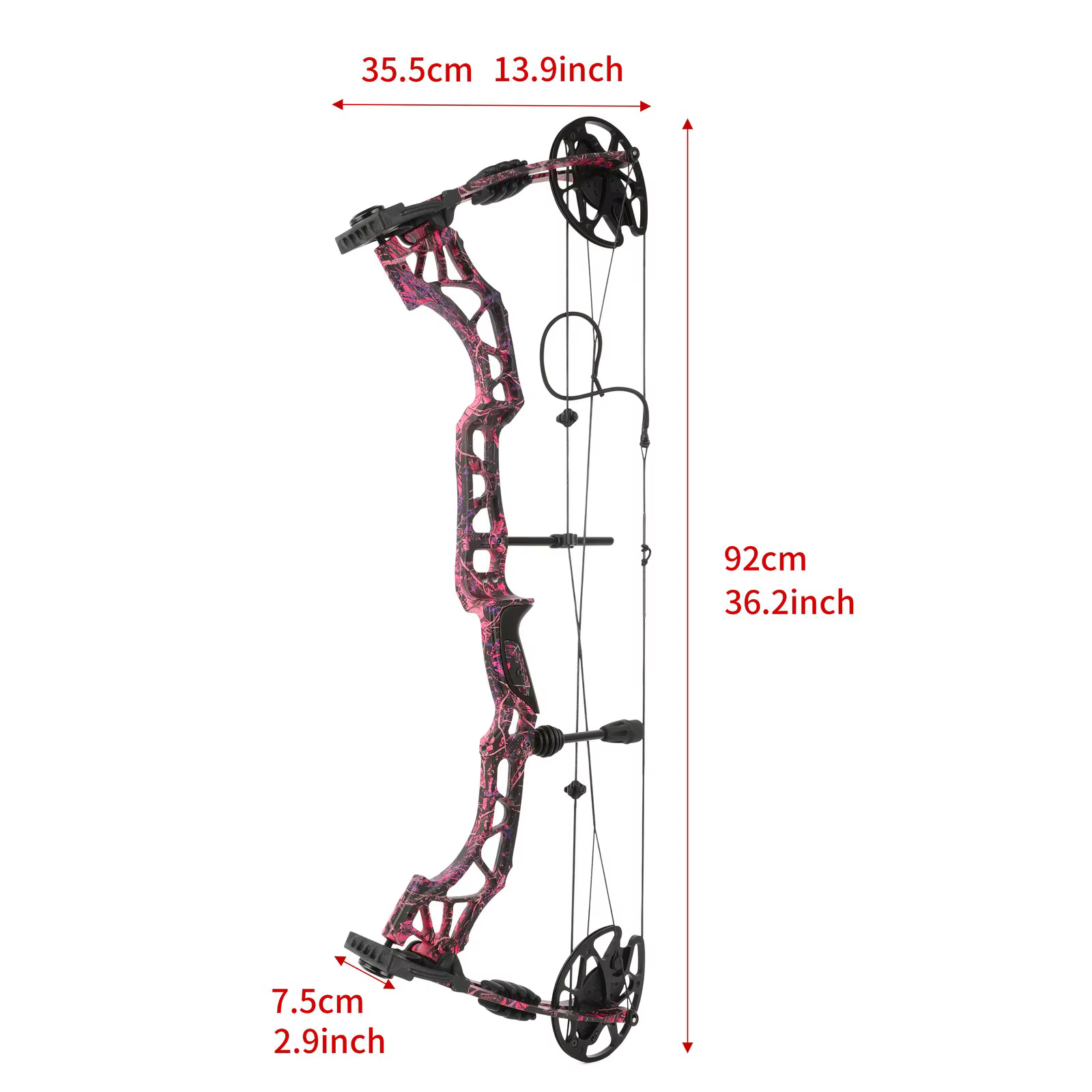 Kit Lanzador de Arco Compuesto de Arquería, Arco de Aleación 35-70lbs, para Tiro, Caza, Blanco y Arco Recurvo, Accesorio de Arquería al Aire Libre — imagen 3