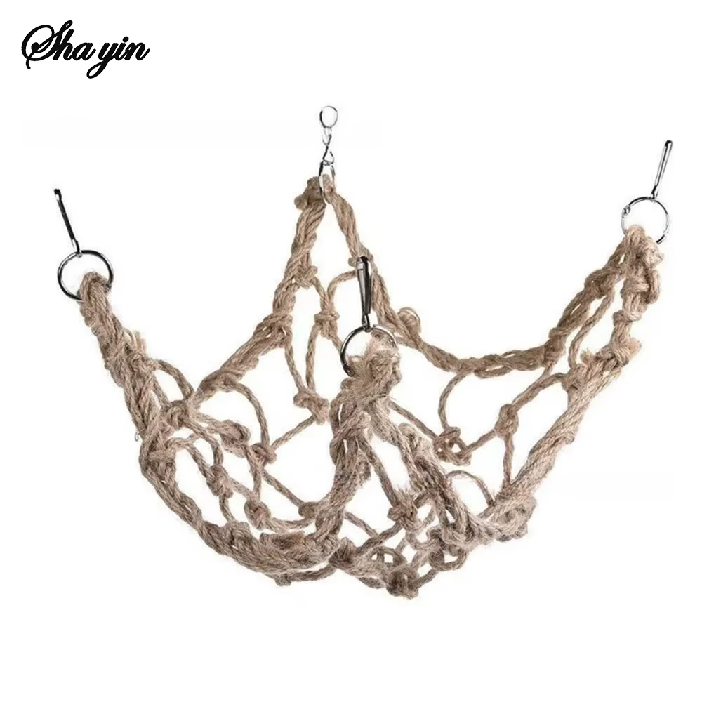 Bird Toy Parrot Rope Climbing Net Bird Supplies Gnawing Toy Parrot Adventure Toy — image 2