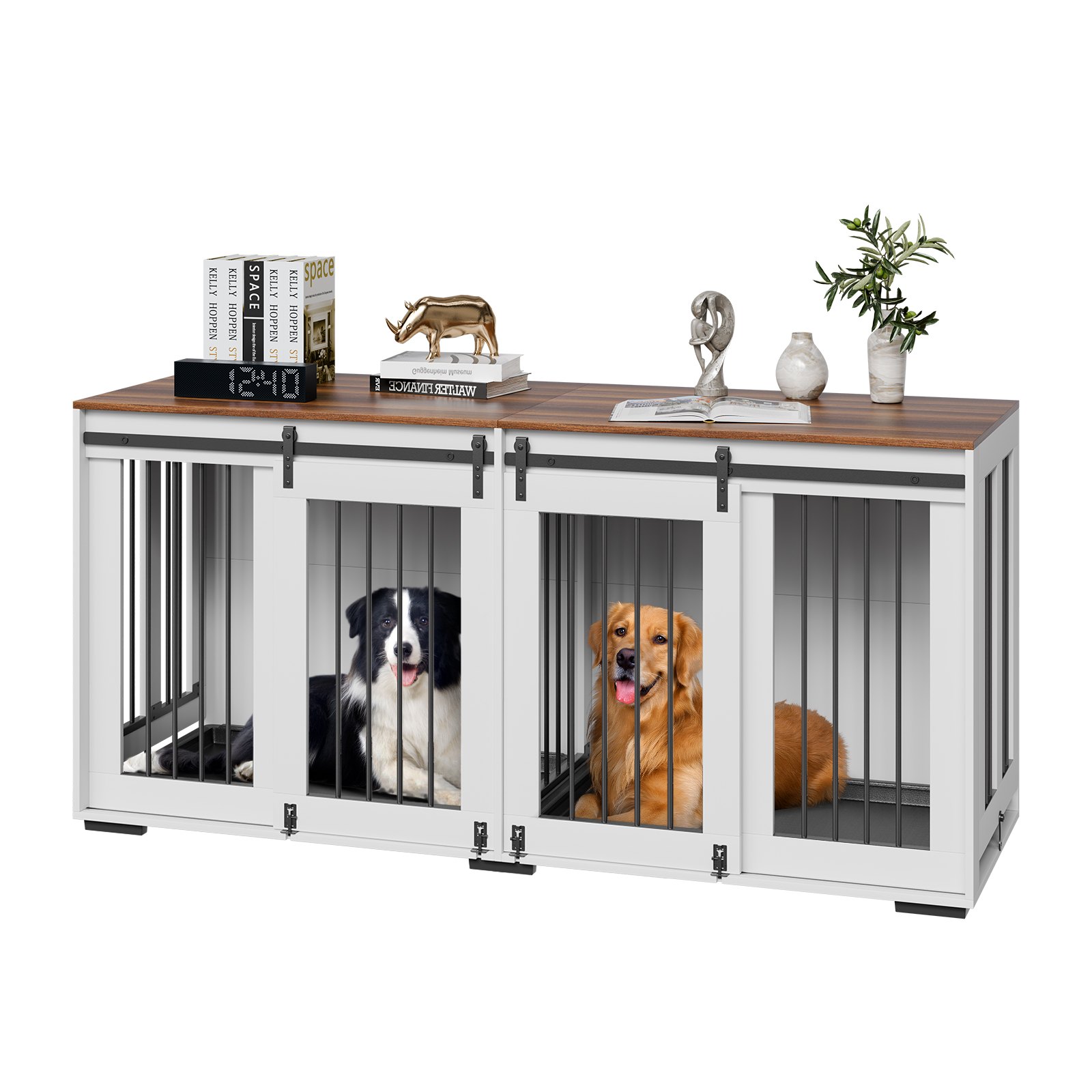 Mueble para Perro 72 Pulgadas - Caja de Madera Interior con Plataforma y Resistente — imagen 1
