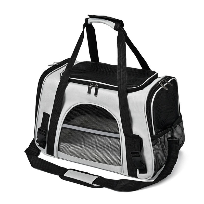 Mochila de Viaje para Mascotas plegable y expansible - Bolsa respirable para perros y gatos, bolso cruzado convertible para mascotas pequeñas — imagen 1