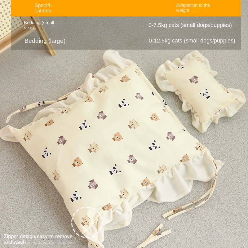 Cat Bed Universal Pet Bed Pet Nest Dog Nest Removable Solid Wood Bed Cute Kitten Princess Bed Pet Supplies — image 13