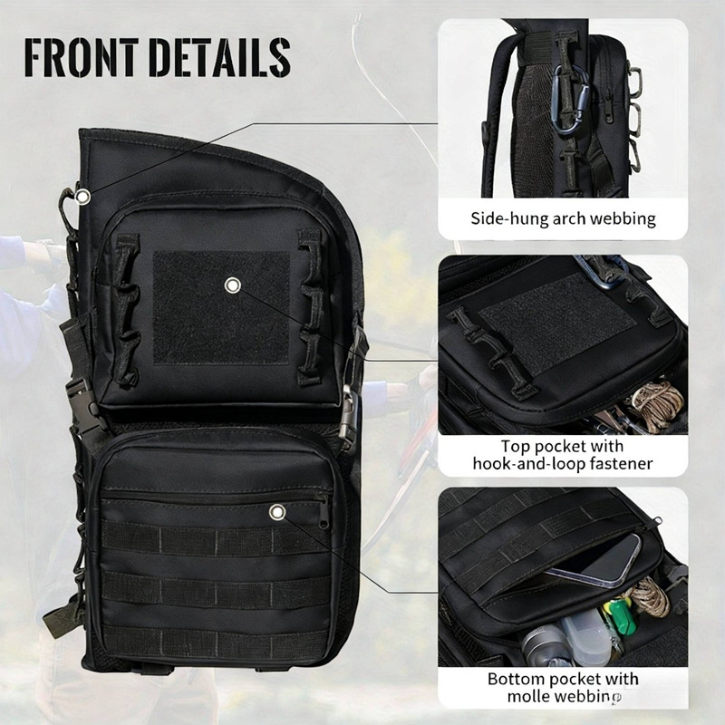 DualUse Foldable Hip Arrow Quiver Bag, MOLLE Compatible Archery Arrow Pouch For Target Shooting & Hunting — image 4
