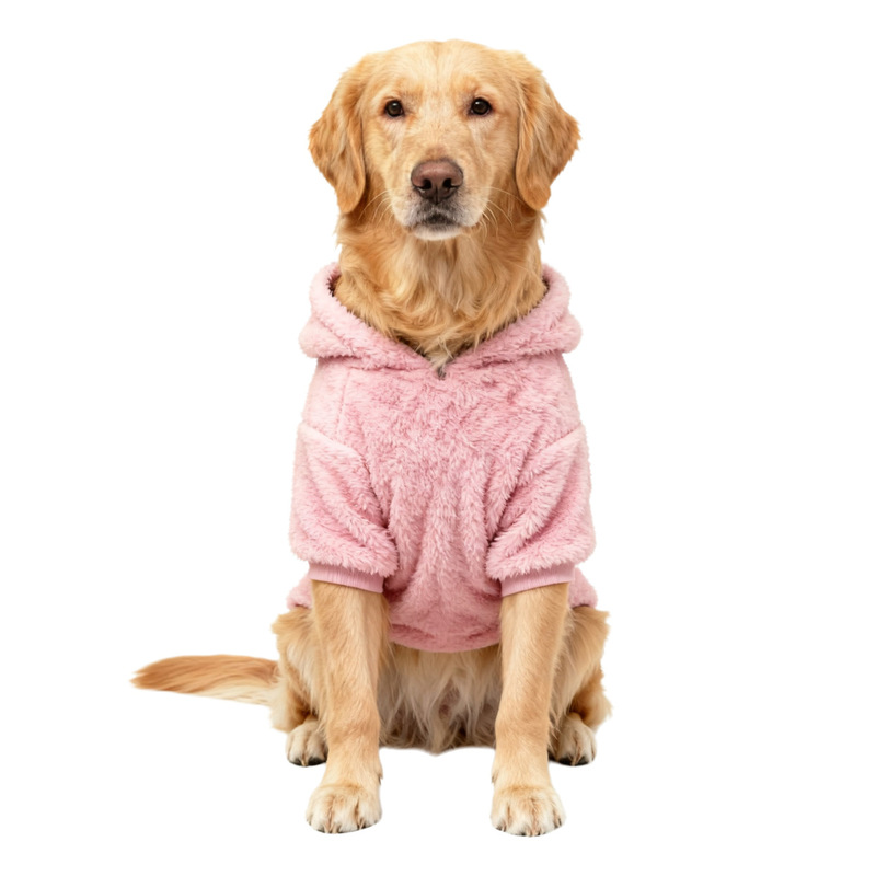 Warm Winter Dog Hoodie for Golden Retriever & Labrador - Fleece-Lined Outdoor Dog Coat for Medium & Large Breeds — image 3