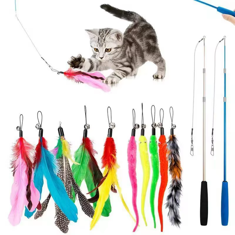 Set Combinado de 7-13 Piezas de Juguetes para Mascotas, Juguetes Interactivos para Provocar a Gatos y Perros, Múltiples Juguetes para Morder — imagen 1