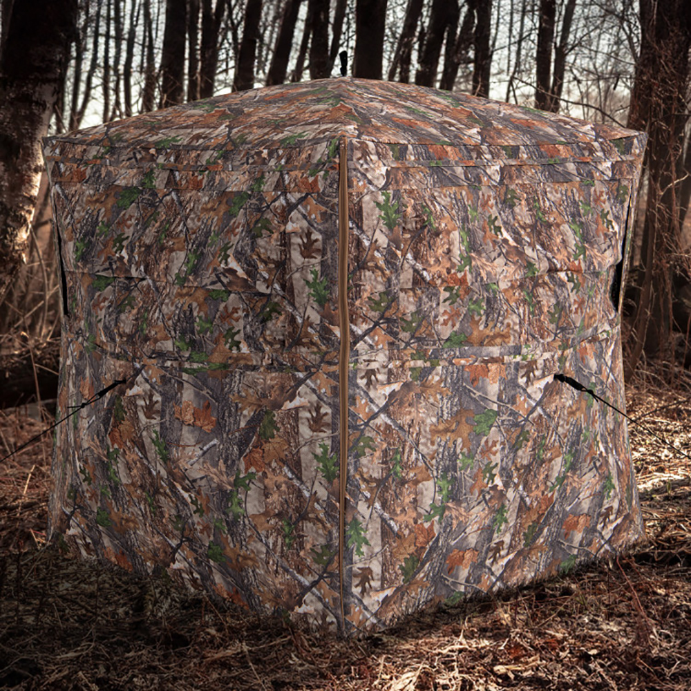 Hunting Blind 360 Degree One-Way See-Through Ground Blind For 2-3 Person — image 1