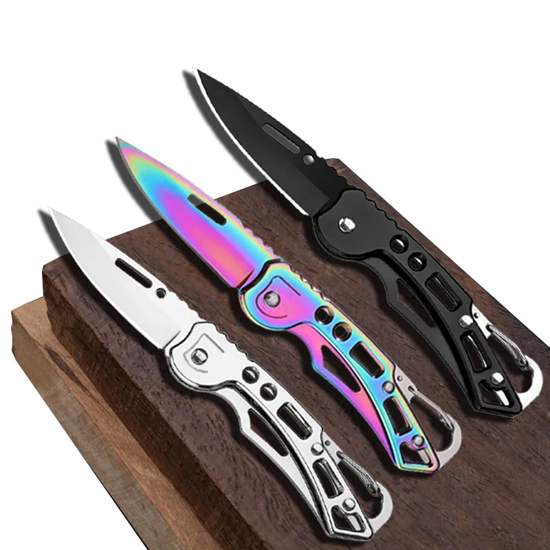 Stainless steel folding knife, survival knife, hunting knife, fruit knife, portable pocket knife for camping and outdoor fishing — image 1