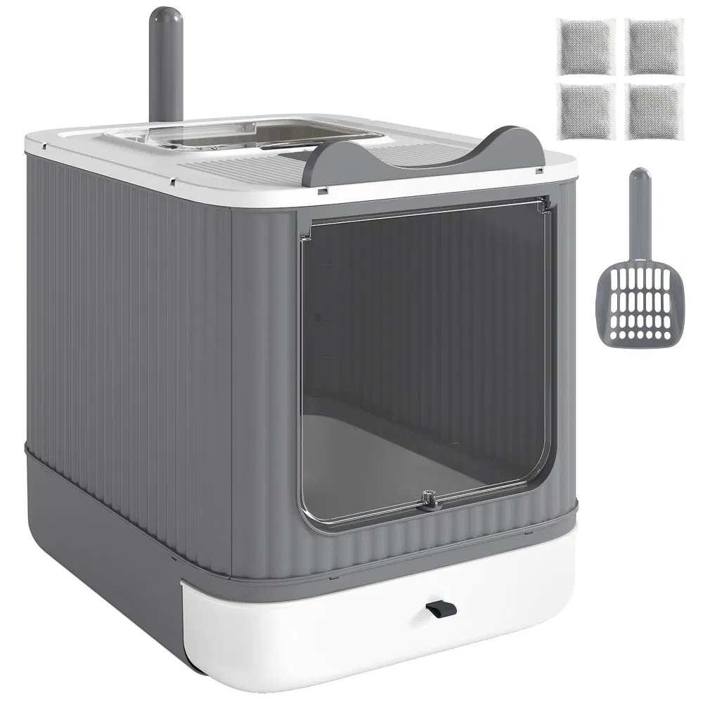 Cat Litter Box with Adjustable Front 17.5 Inches X 13.6 Inches X 15.9 Inches — image 7