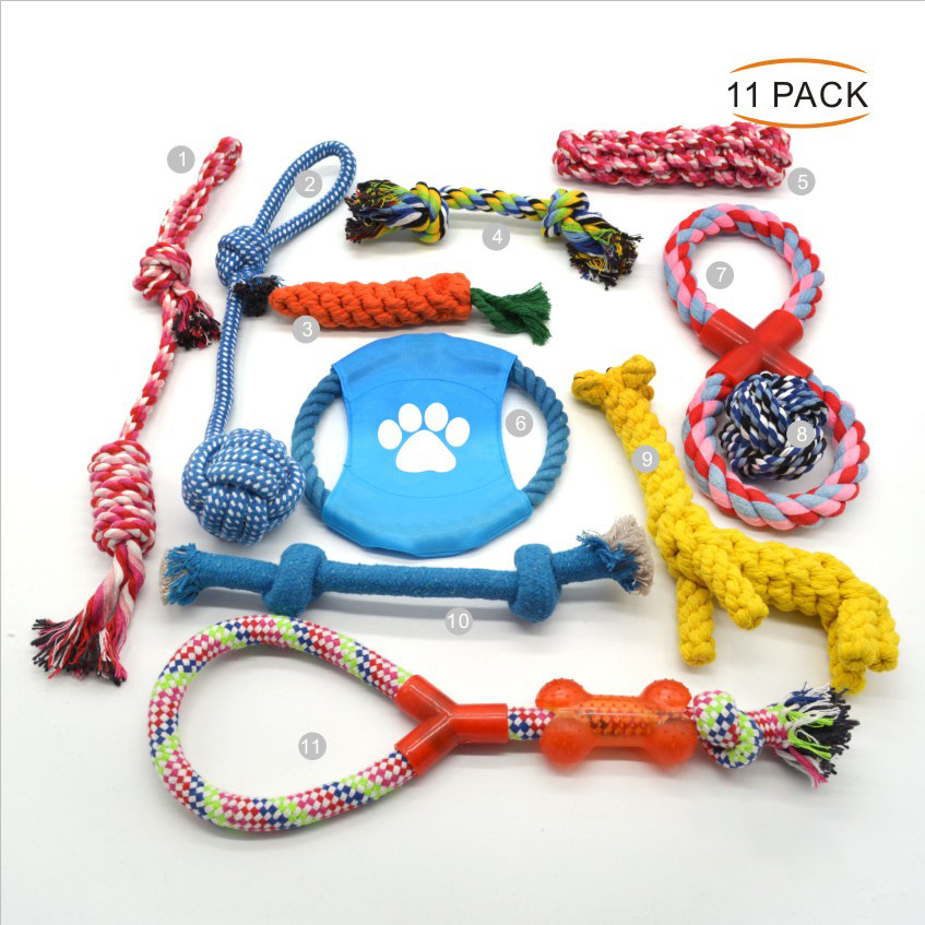 Conjunto de Juguetes para Perros - Mordedor de Cuerda de Algodón — imagen 7